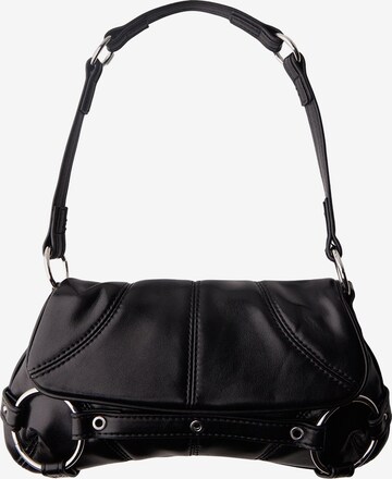 Bershka Shoulder Bag in Black: front