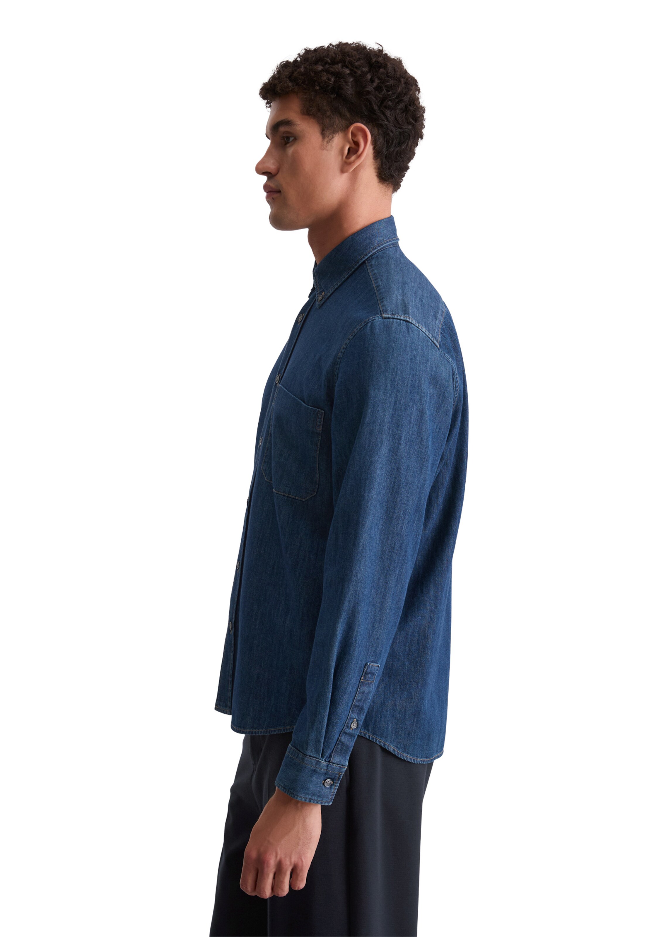 Coupe regular Chemise Marc O'Polo en bleu