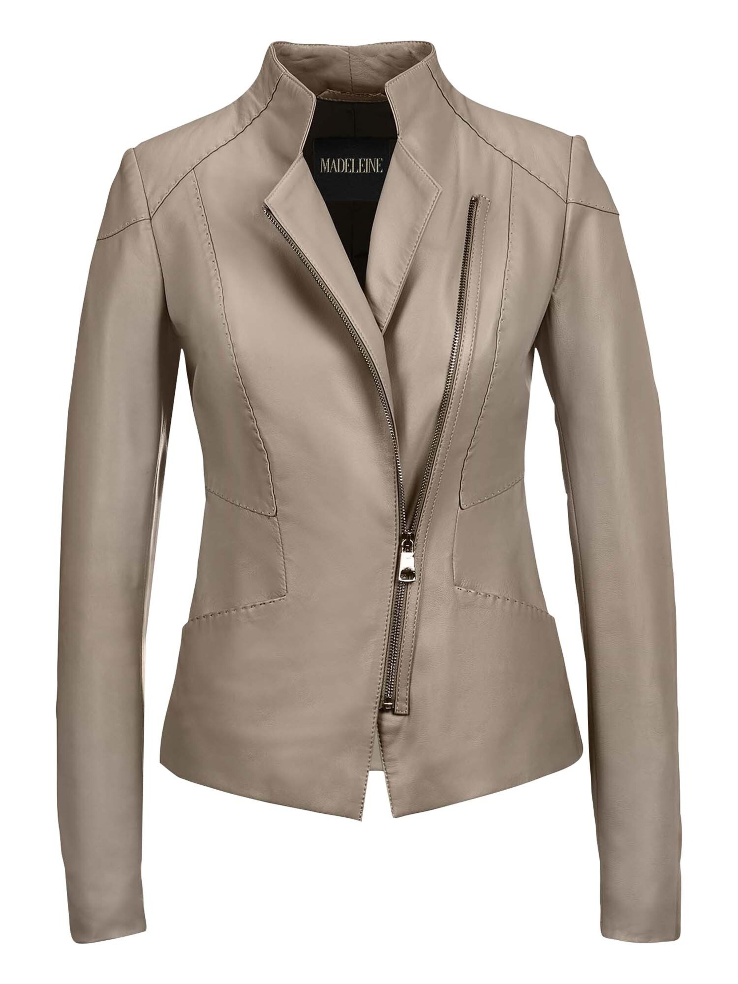 MADELEINE Between-Season Jacket in Beige: front