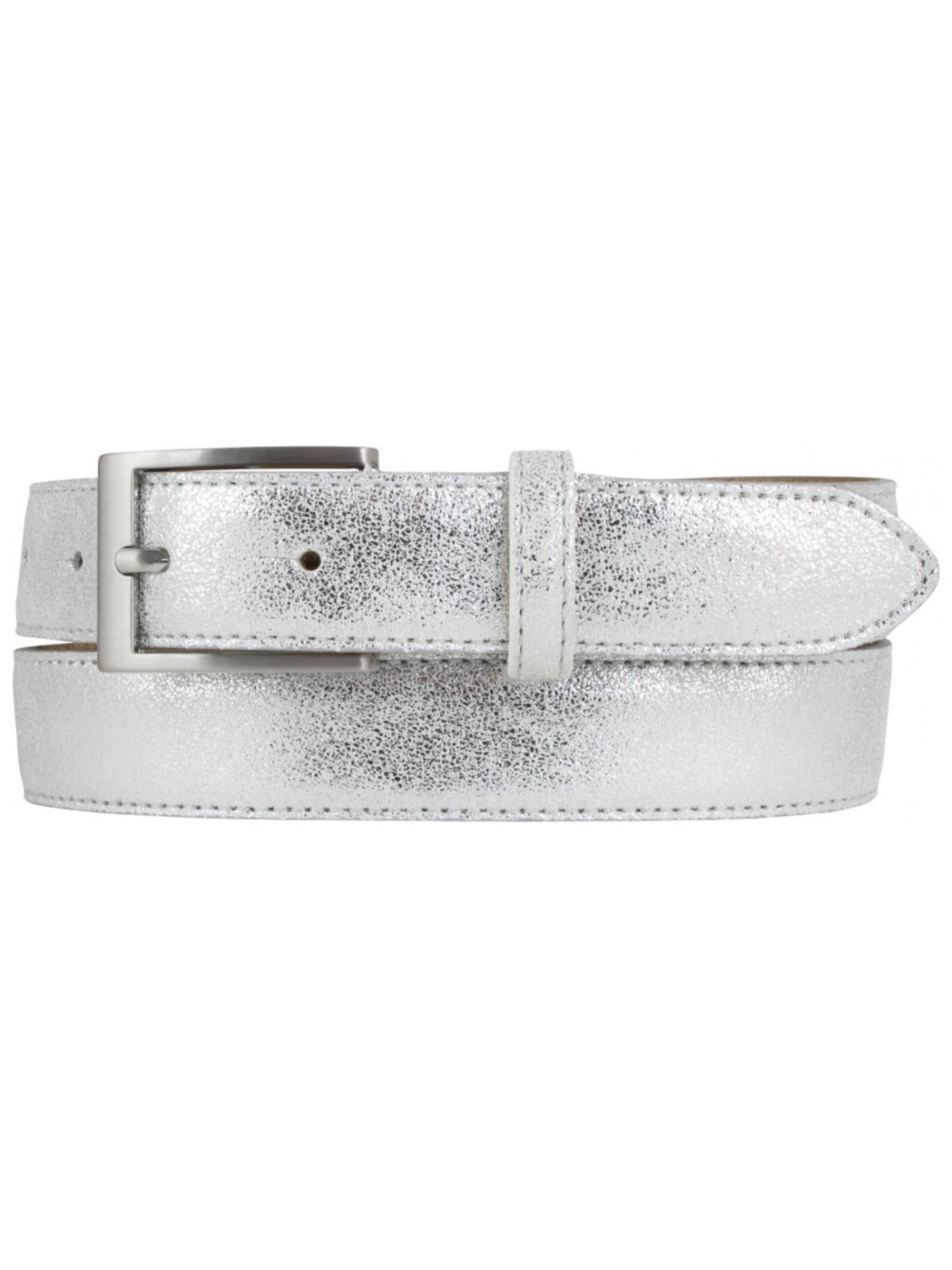 BELTINGER Belt 'Tommaso' in Silver: front