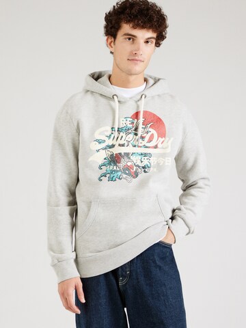 Sweat-shirt 'Tokyo' Superdry en gris : devant