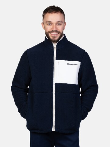 Sergio Tacchini Fleecejacke 'WHITMAN BORG' in Blau: Vorderseite