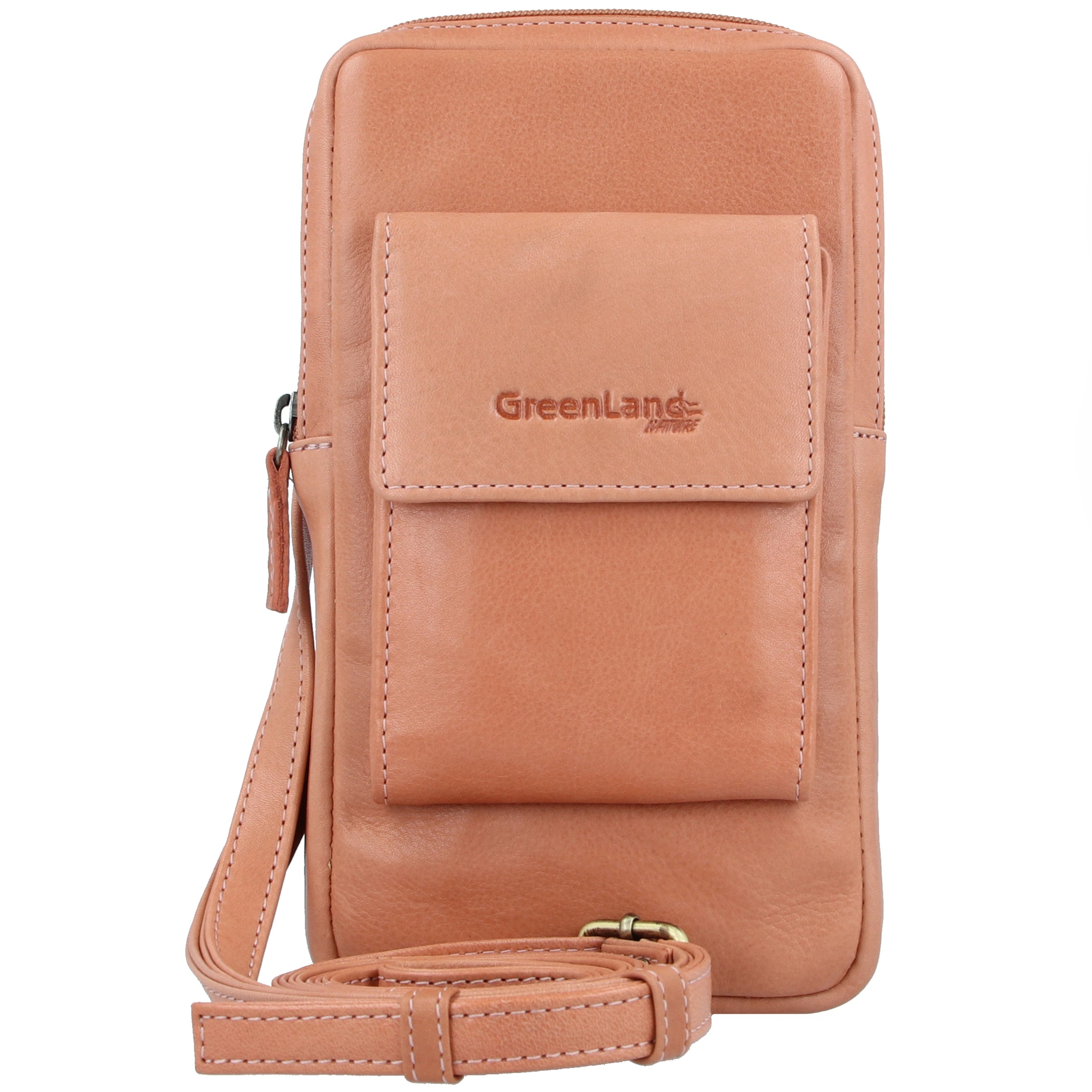 Borsa a tracolla di Greenland Nature in rosa: frontale