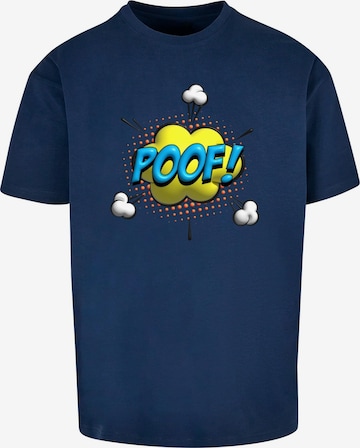 Merchcode Shirt 'Poof Comic' in Blauw: voorkant