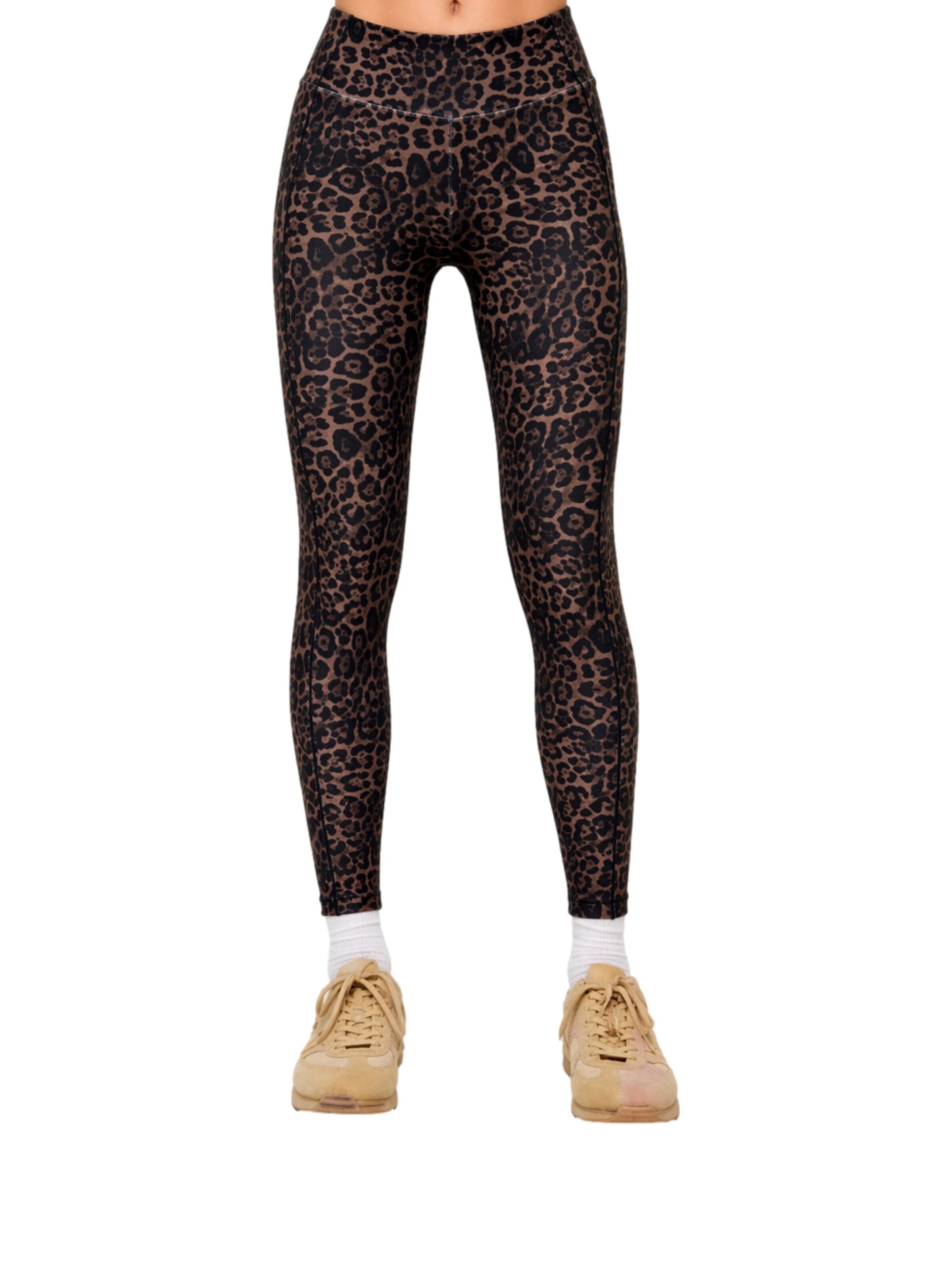 Skinny Pantalon de sport 'ONPRYA-2-MELEO' ONLY PLAY en marron : devant