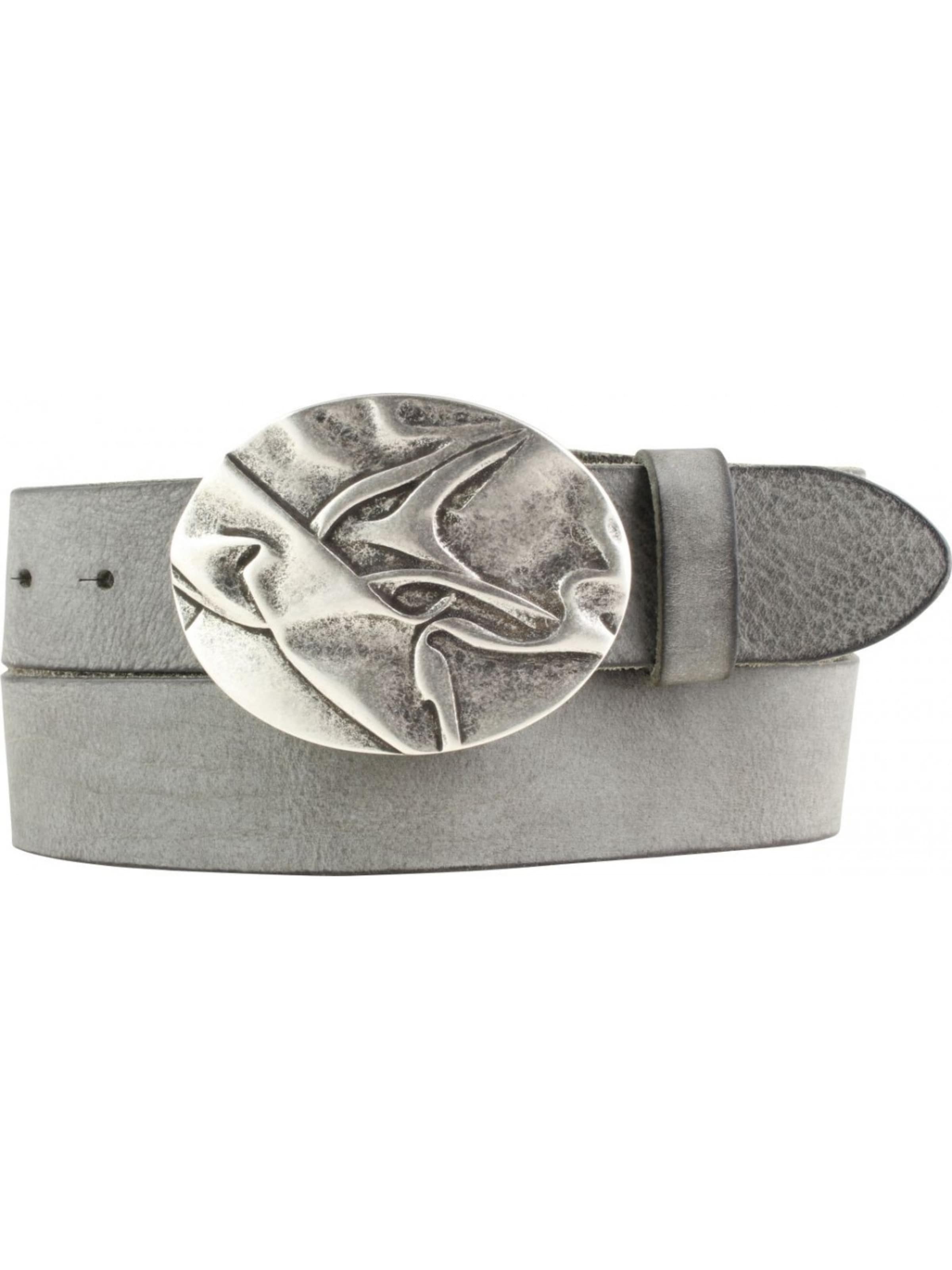 BELTINGER Belt 'Bergamoa' in Grey: front