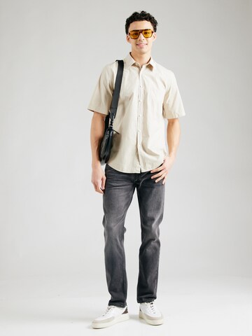 BOSS Regular Fit Hemd 'Relegant_6' in Beige