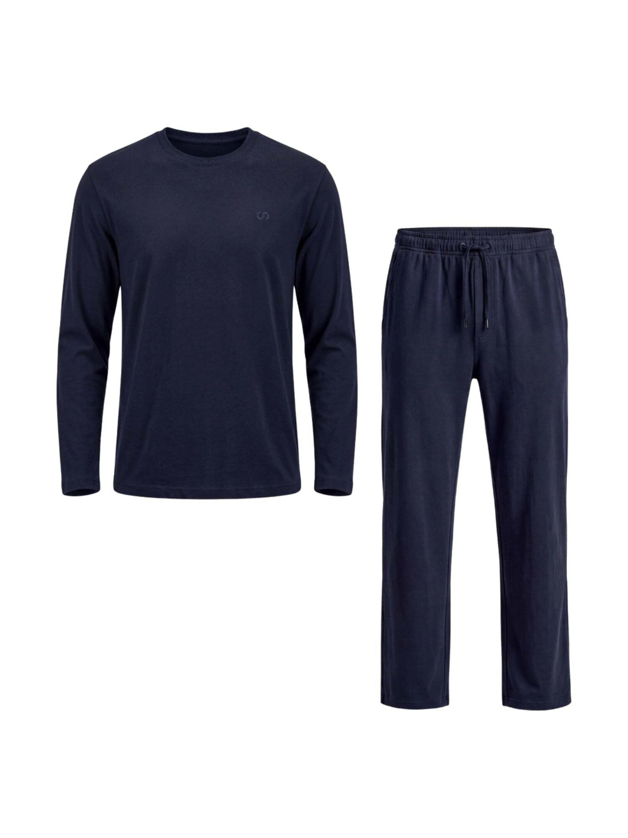 SNOCKS Pyjama lang in Blauw: voorkant