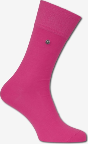 Chaussettes ' Firenze ' Carlo Colucci en rose : devant