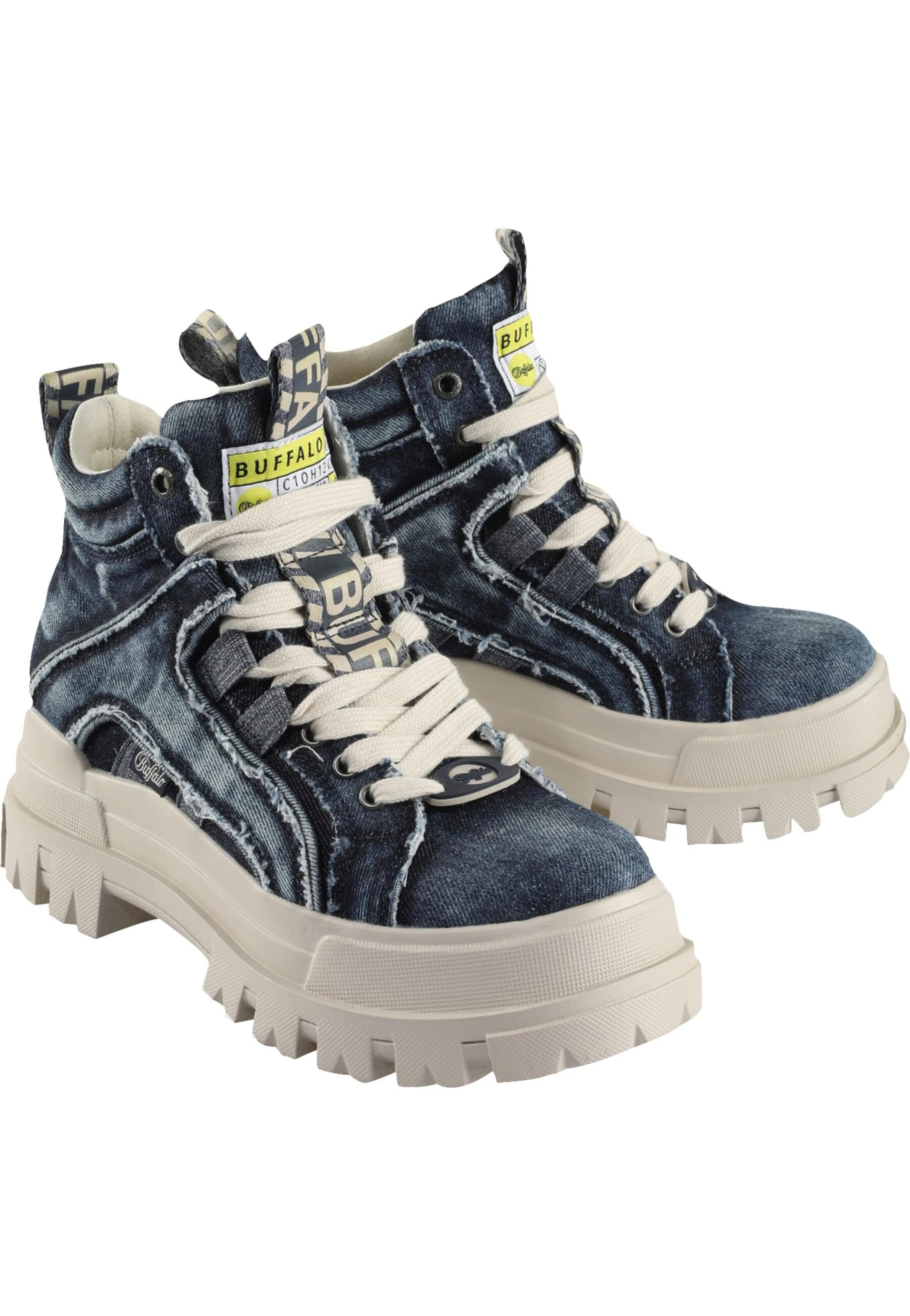 BUFFALO - Botines con cordones 'Aspha' en azul