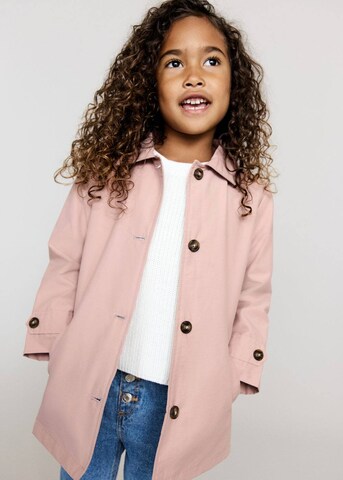 MANGO KIDS Mantel in Pink: Vorderseite