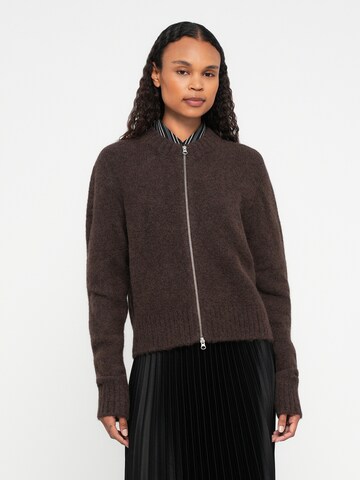Samsøe Samsøe Knit Cardigan 'Jeanine' in Brown: front
