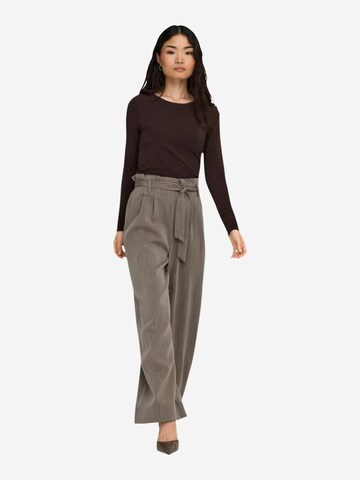 Wide leg Pantaloni 'Onlmarsa Solid Paperbag Wvn Noos 15269628' di ONLY in beige: frontale