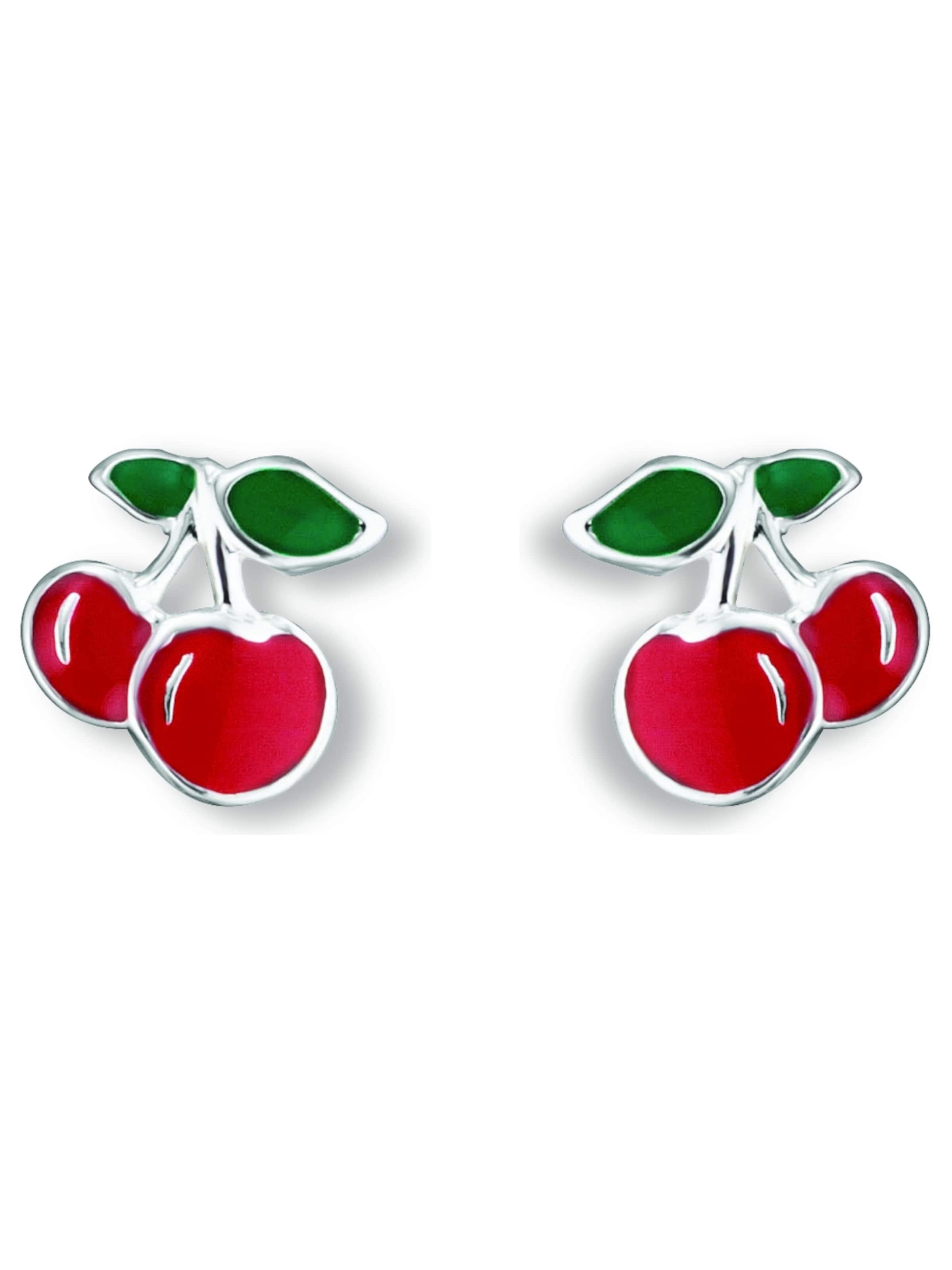 ONE ELEMENT Ohrringe 'Kirsche' in Silber