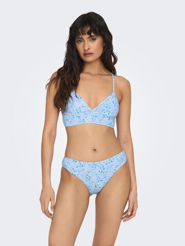 Bustier Bikini ONLY en bleu : devant