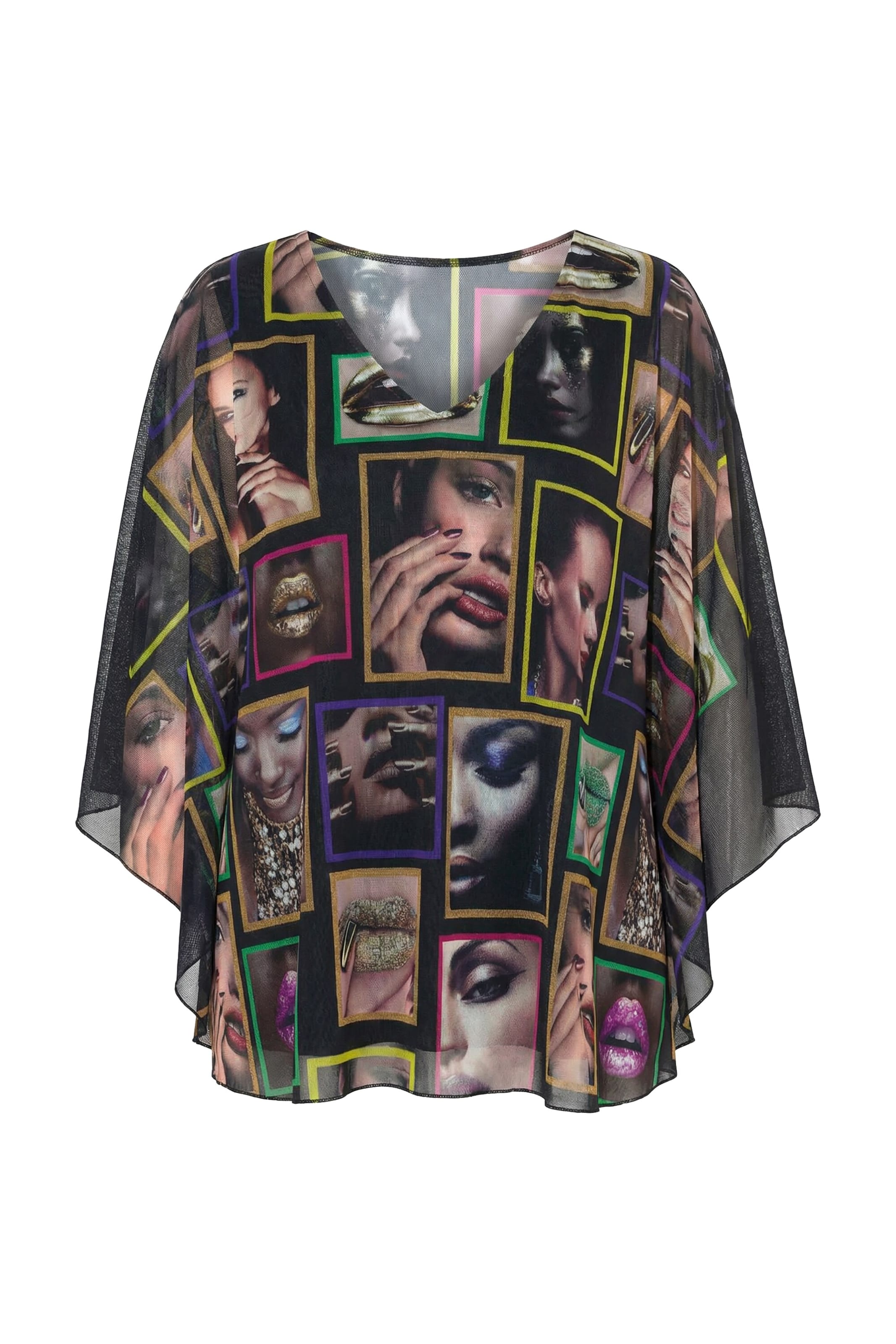 MIAMODA Blouse in Zwart: voorkant