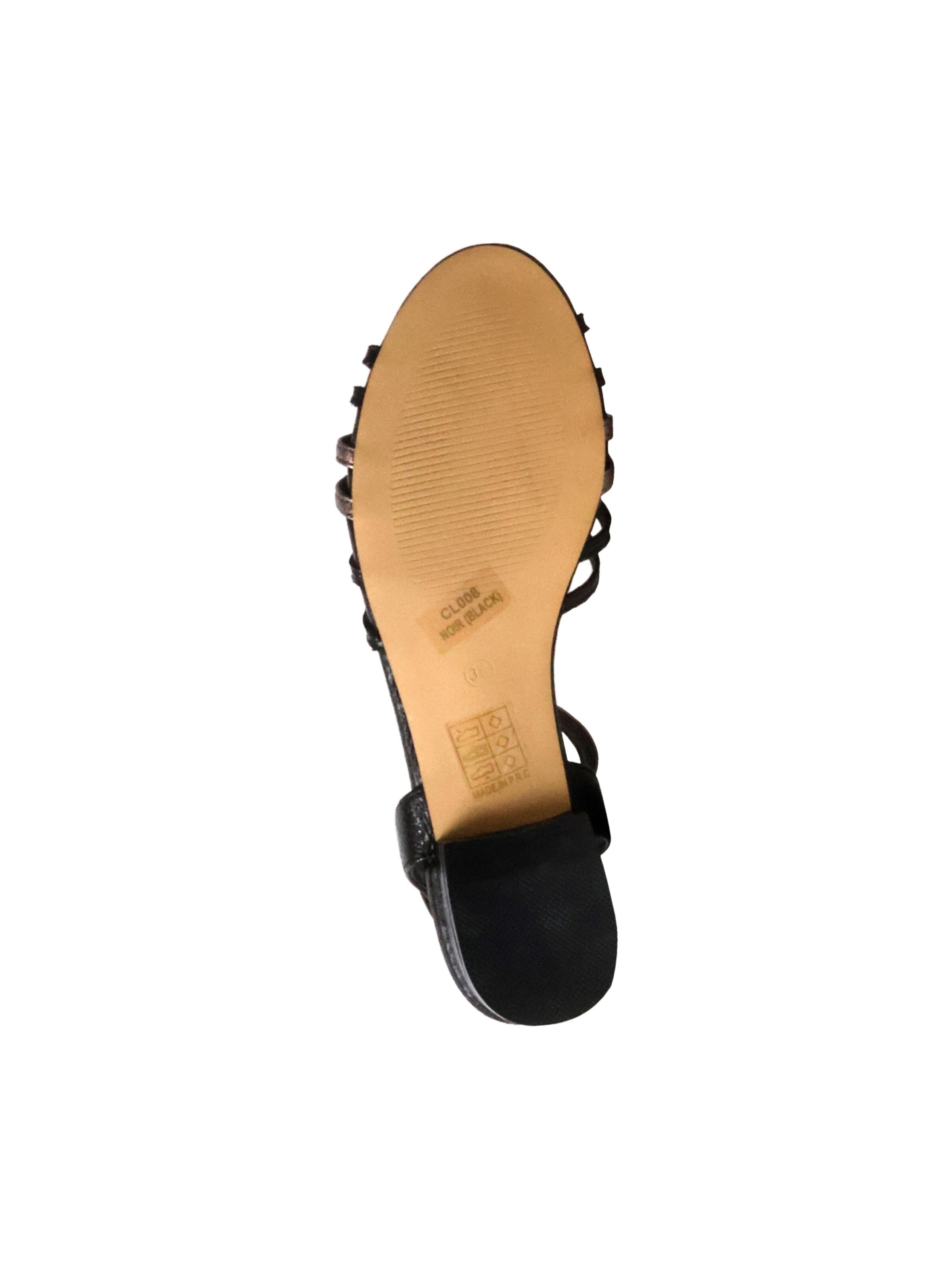 Sandales 'Supermodische Riemchensandalen' POTI PATI en noir