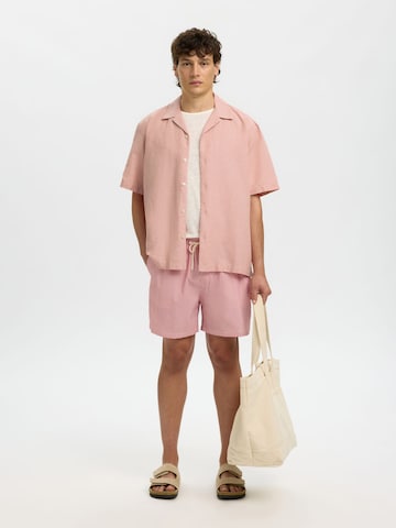 SELECTED Comfort Fit Skjorte 'SLHClay' i pink