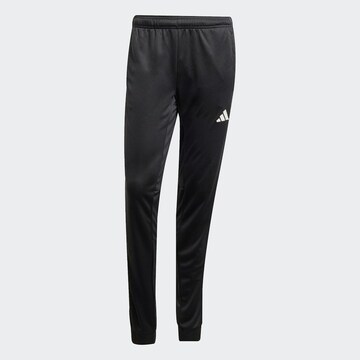 ADIDAS PERFORMANCE Tapered Sports trousers 'Essentials Camo' in Black: front