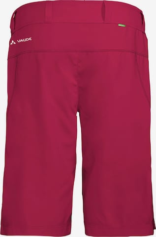 VAUDE Slim fit Outdoor Pants 'Ledro' in Red
