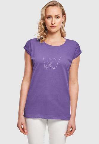 T-shirt 'Love 2' Merchcode en violet : devant