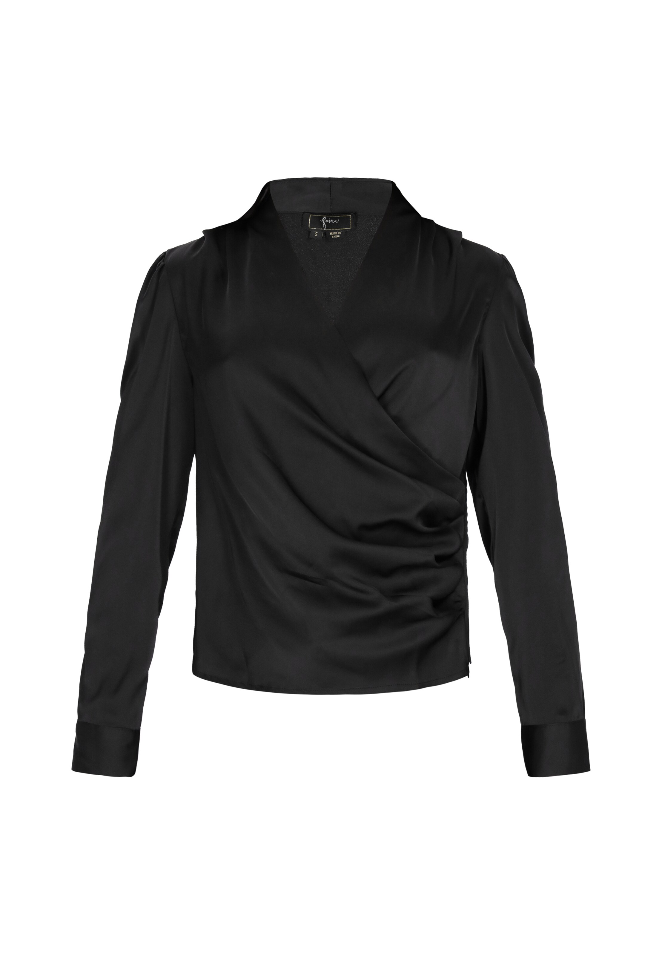faina - Blusa en negro: frente
