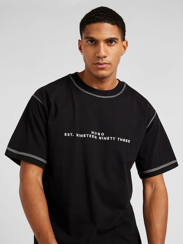 HUGO T-shirt 'Dribes' i svart