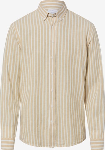 Chemise Lindbergh en beige : devant