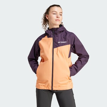 ADIDAS TERREX Outdoor Jacket in Orange: front