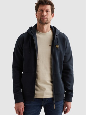 PME Legend Sweatshirt 'PME LEGEND - Sweat jacket with hood and zipper closure' i blå: forside