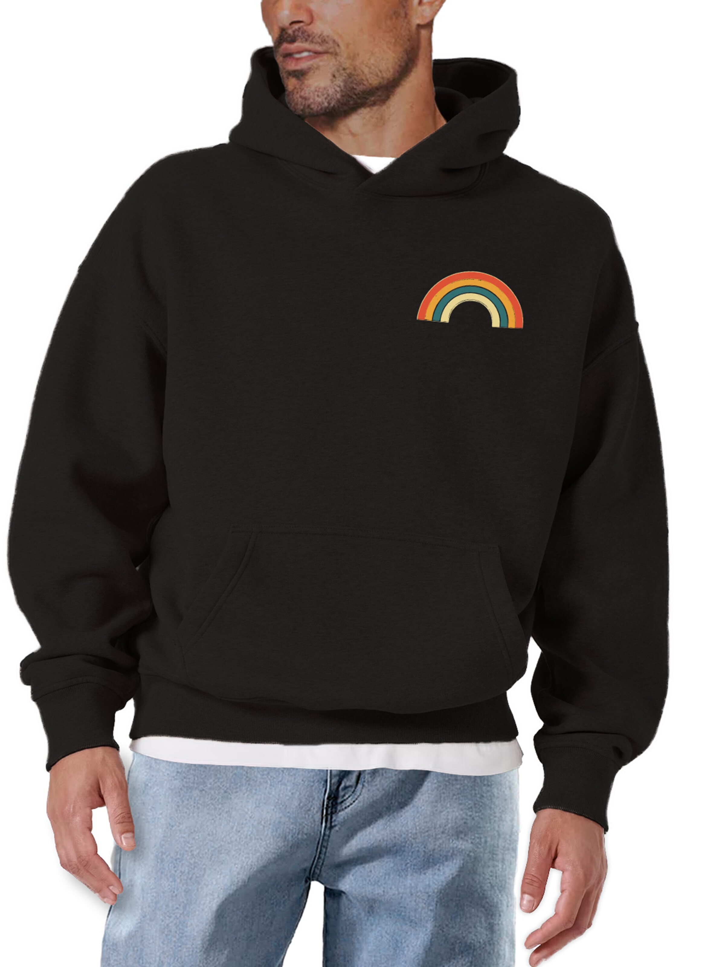 MAKAYA Sweatshirt in Black: front