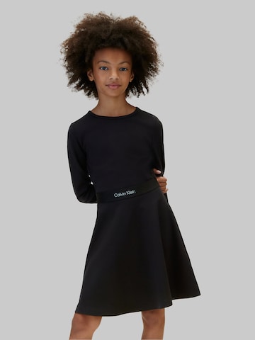 Calvin Klein Jeans Regular Kleid 'Punto Milano' in Schwarz: Vorderseite
