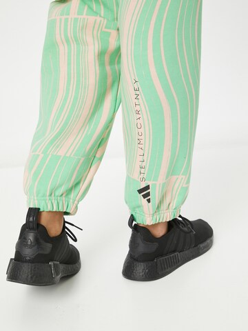 ADIDAS BY STELLA MCCARTNEY Дънки Tapered Leg Спортен панталон 'Truecasuals' в зелено