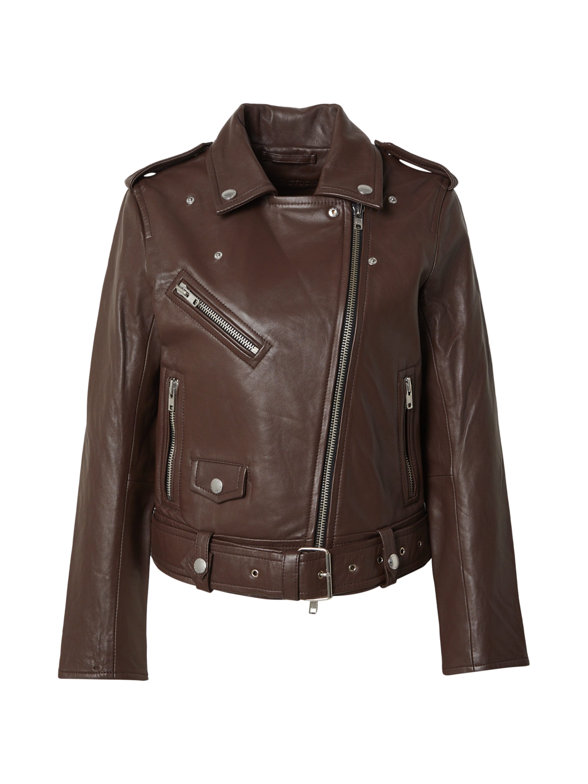 Giacca di mezza stagione STAND STUDIO di colore marrone scuro, Visualizzazione prodotti