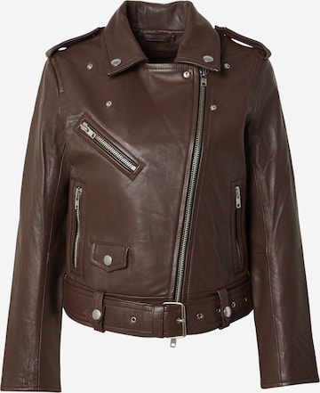 Veste mi-saison STAND STUDIO en marron : devant