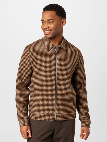 Les Deux Between-Season Jacket 'Manuel' in Brown: front