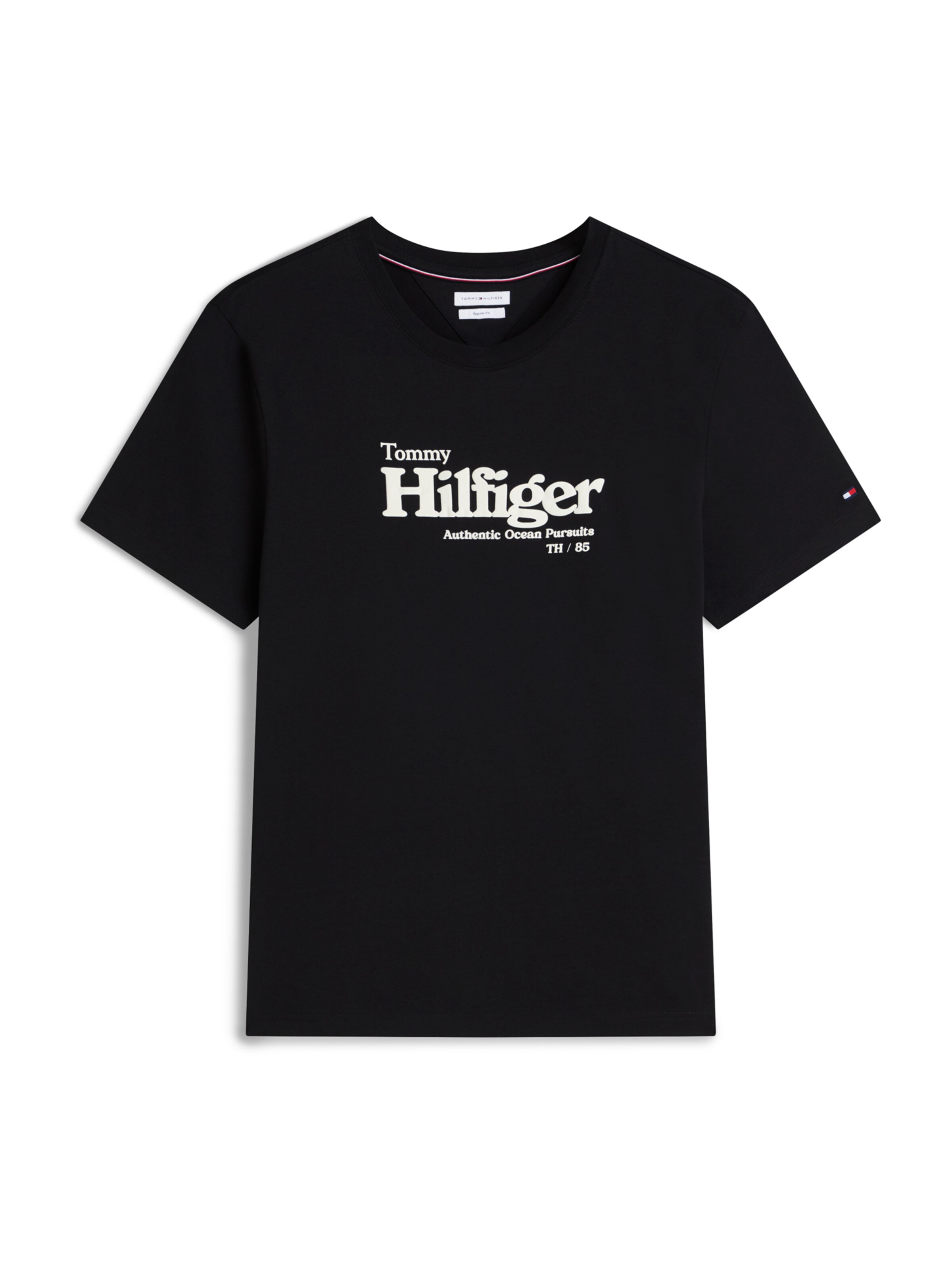 T-Shirt 'NAUTICAL' TOMMY HILFIGER en noir : devant