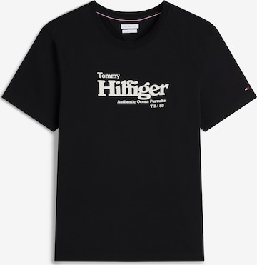 T-Shirt 'NAUTICAL' TOMMY HILFIGER en noir : devant