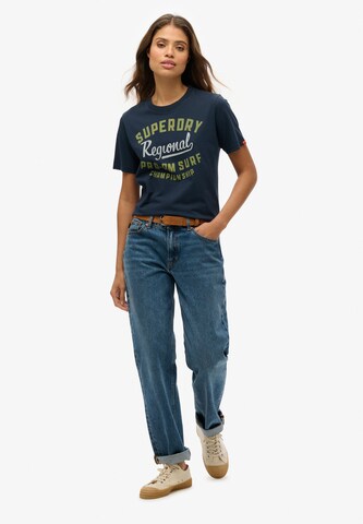 T-shirt 'Lo-Fi' Superdry en bleu