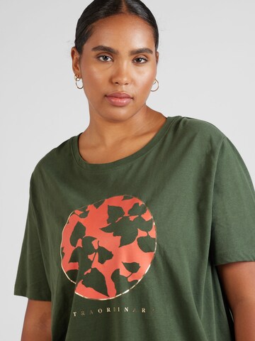 ONLY Carmakoma Shirts 'AGATI' i grøn