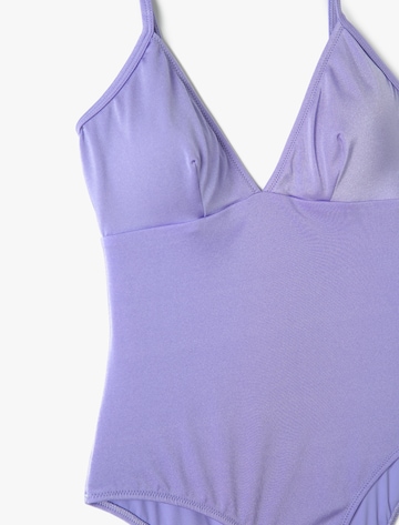 Koton Triangle Swimsuit in Purple