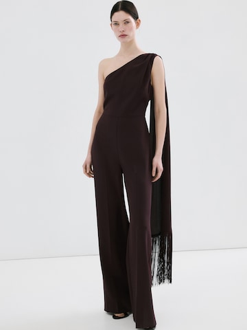 MANGO Kezeslábas 'Fabio' - barna: elől