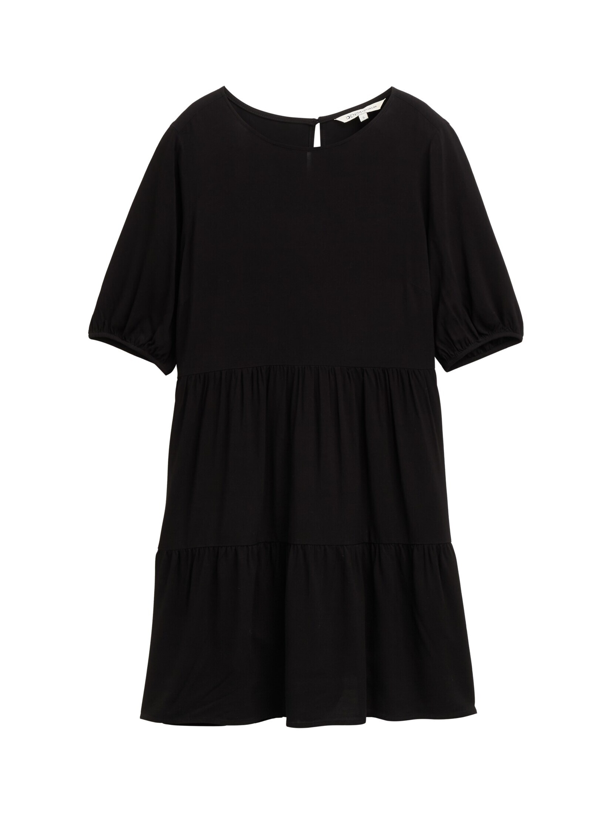 TOM TAILOR DENIM Kleid in Schwarz: Vorderseite