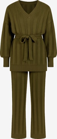 Elara Hausanzug in Grün: Vorderseite