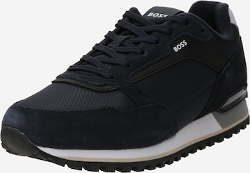BOSS Platform trainers 'Parkour' in Blue: front