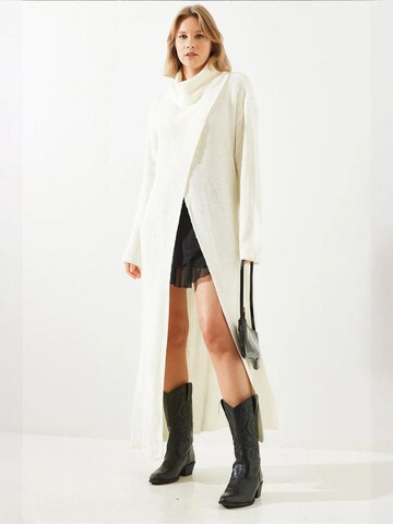 Bianco Lucci Jurk 'Maxi' in Beige