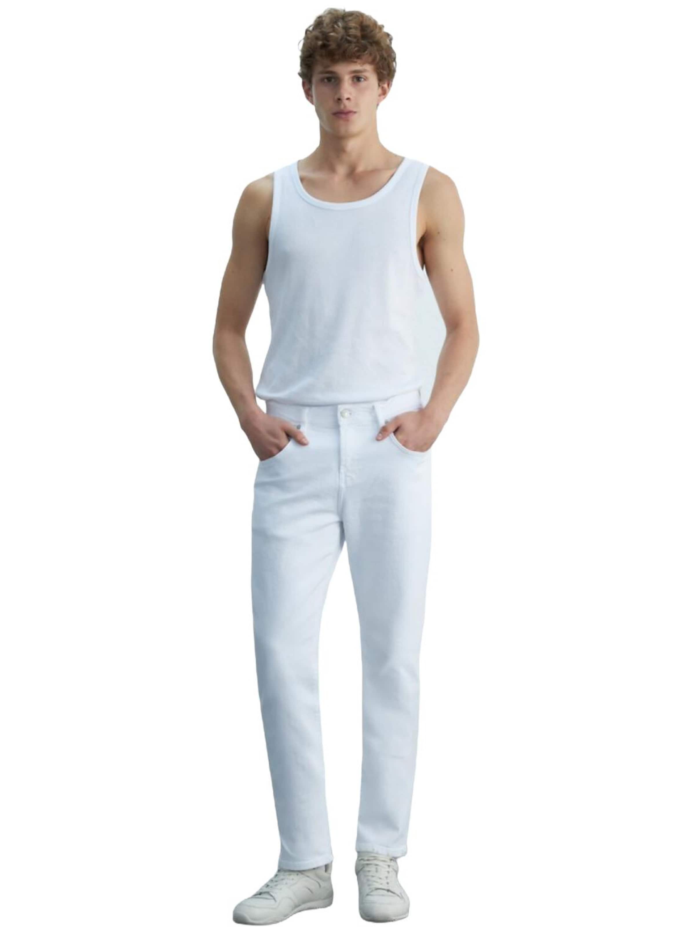 LTB Jeans Slimfit Jeans 'LTB Jeans Herren Sawyer P Skinny Leg Mid Waist Jeanshose' in Wit: voorkant
