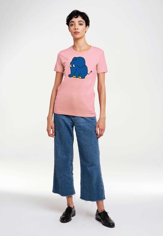 LOGOSHIRT Shirt 'Die Sendung mit der Maus - Elefant' in Pink