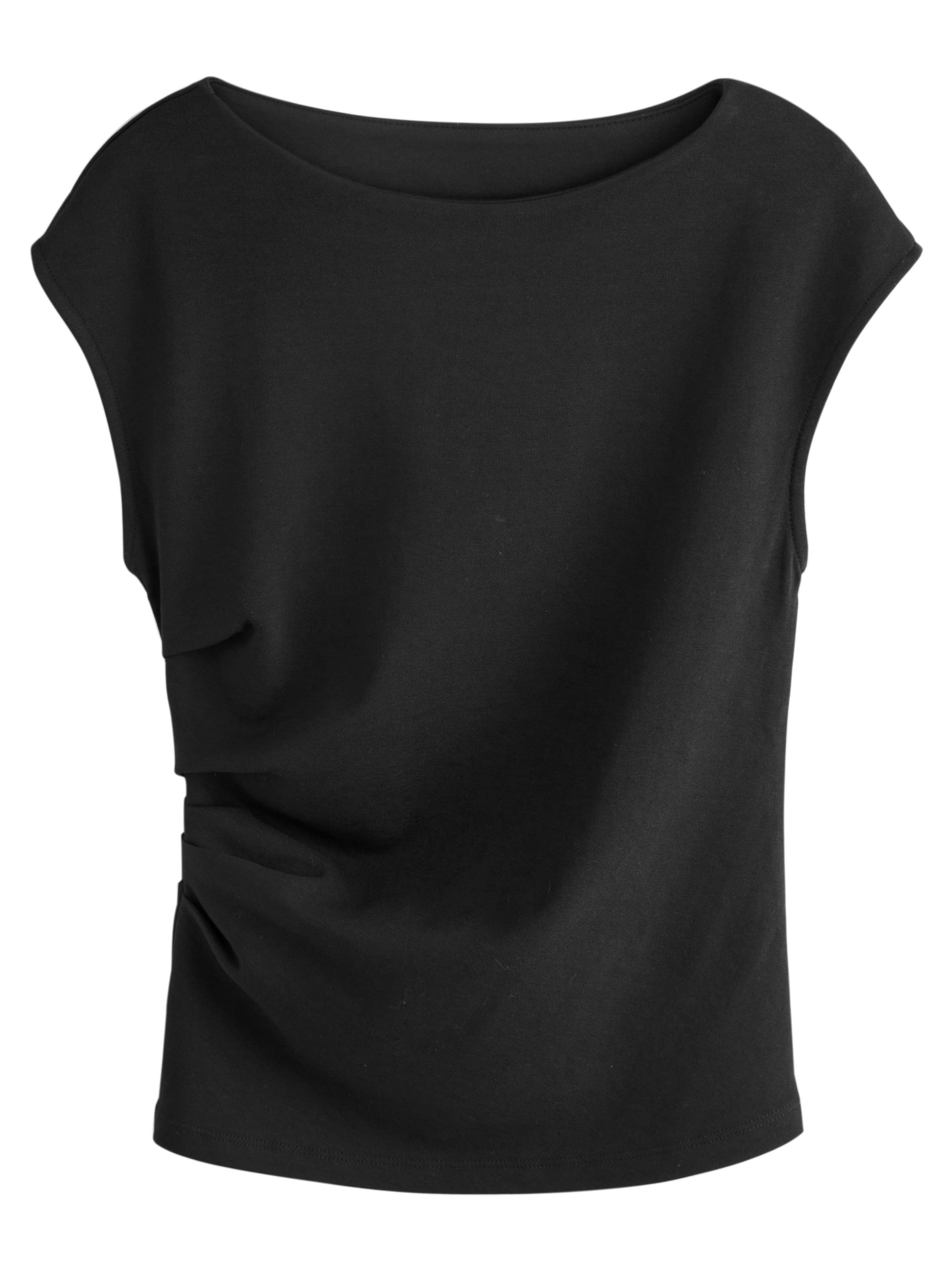 Next Shirt in Black: front