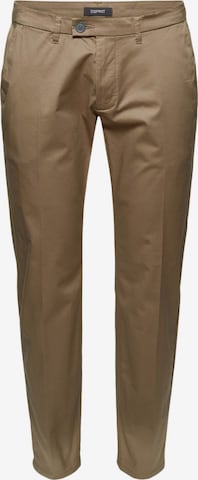 ESPRIT Slim fit Chino Pants in Beige: front